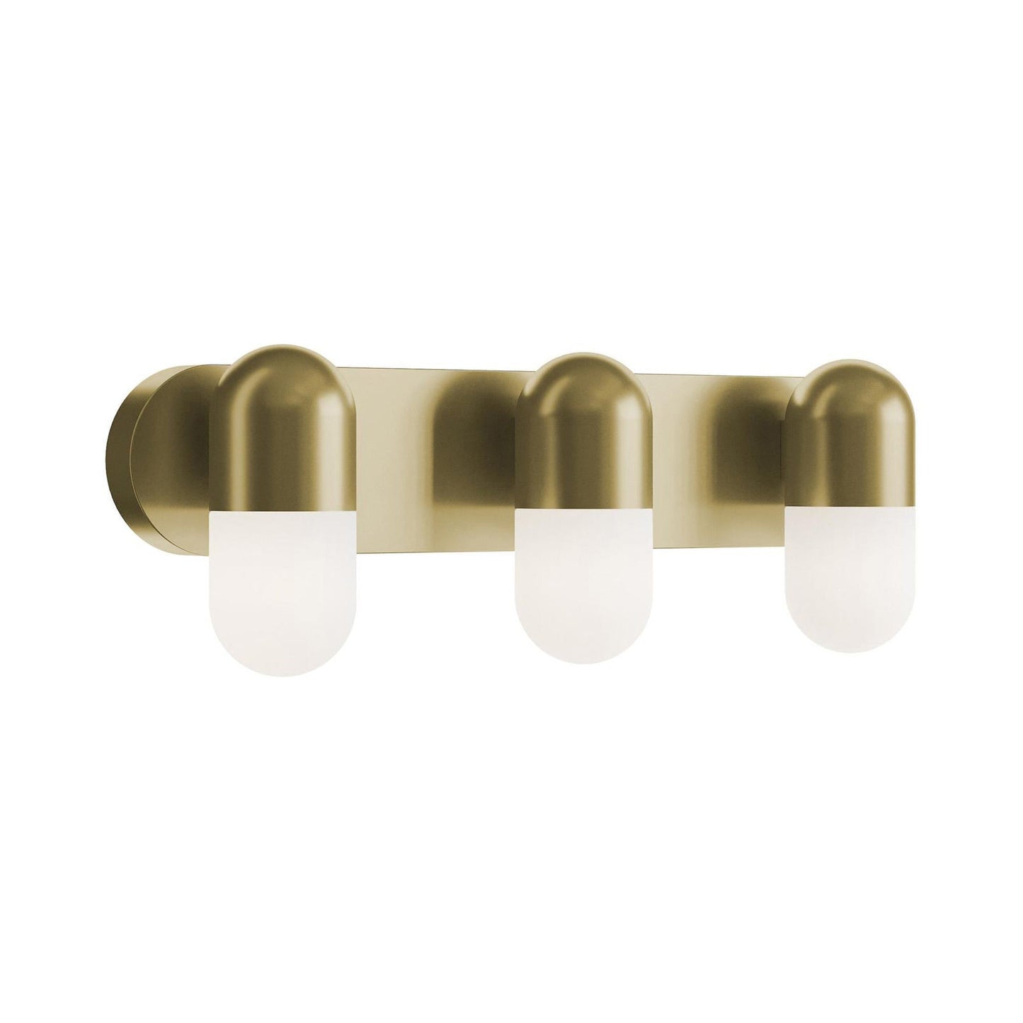 Irvine LED Bath Vanity Light in Light Antique Brass (3-Light).