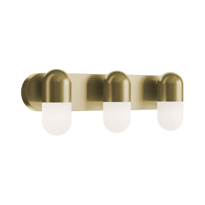 Irvine LED Bath Vanity Light in Light Antique Brass (3-Light).