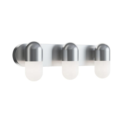 Irvine LED Bath Vanity Light in Satin Nickel (3-Light).