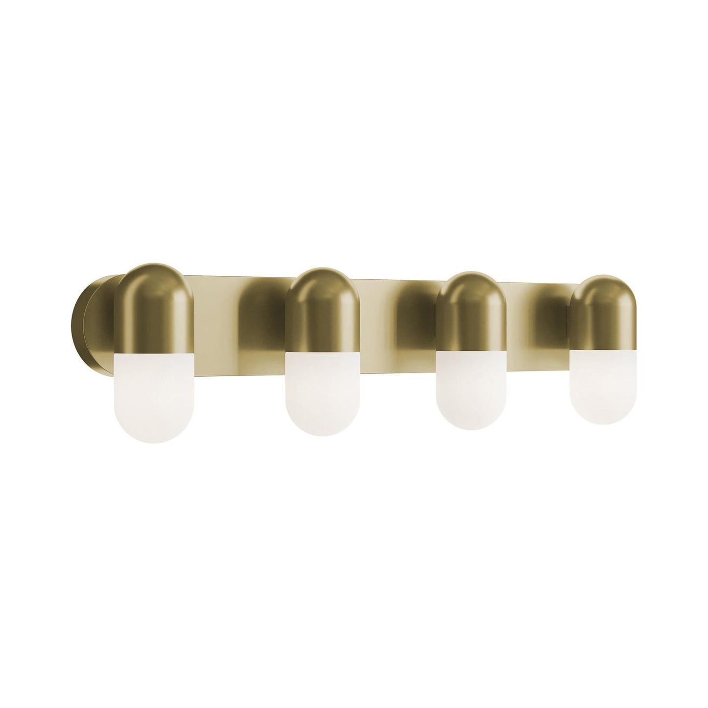 Irvine LED Bath Vanity Light in Light Antique Brass (4-Light).