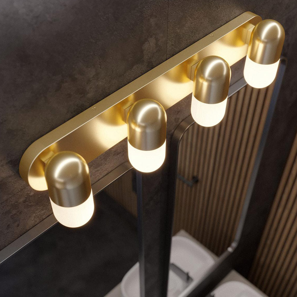 Irvine LED Bath Vanity Light in bathroom.