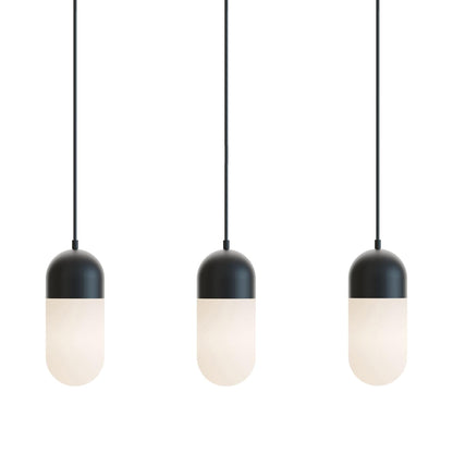 Irvine LED Linear Pendant Light in Black.