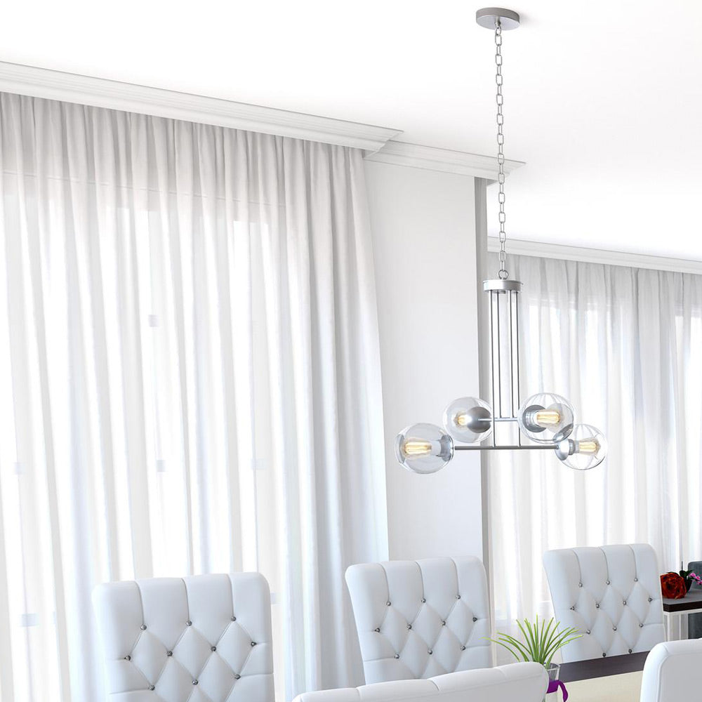 Jamie Multi Light Pendant Light in dining room.