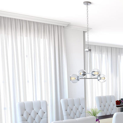 Jamie Multi Light Pendant Light in dining room.