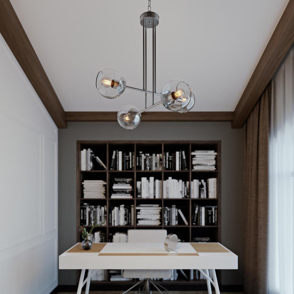 Jamie Multi Light Pendant Light in office.