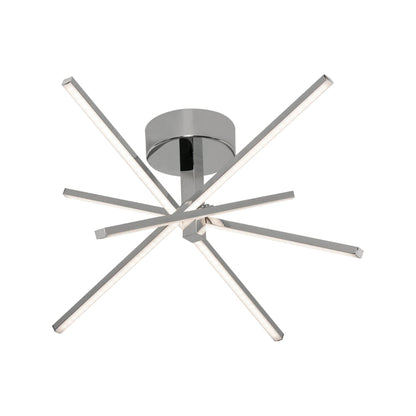 Jaxx LED Semi Flush Mount Ceiling Light in Polished Chrome (19.75-Inch).