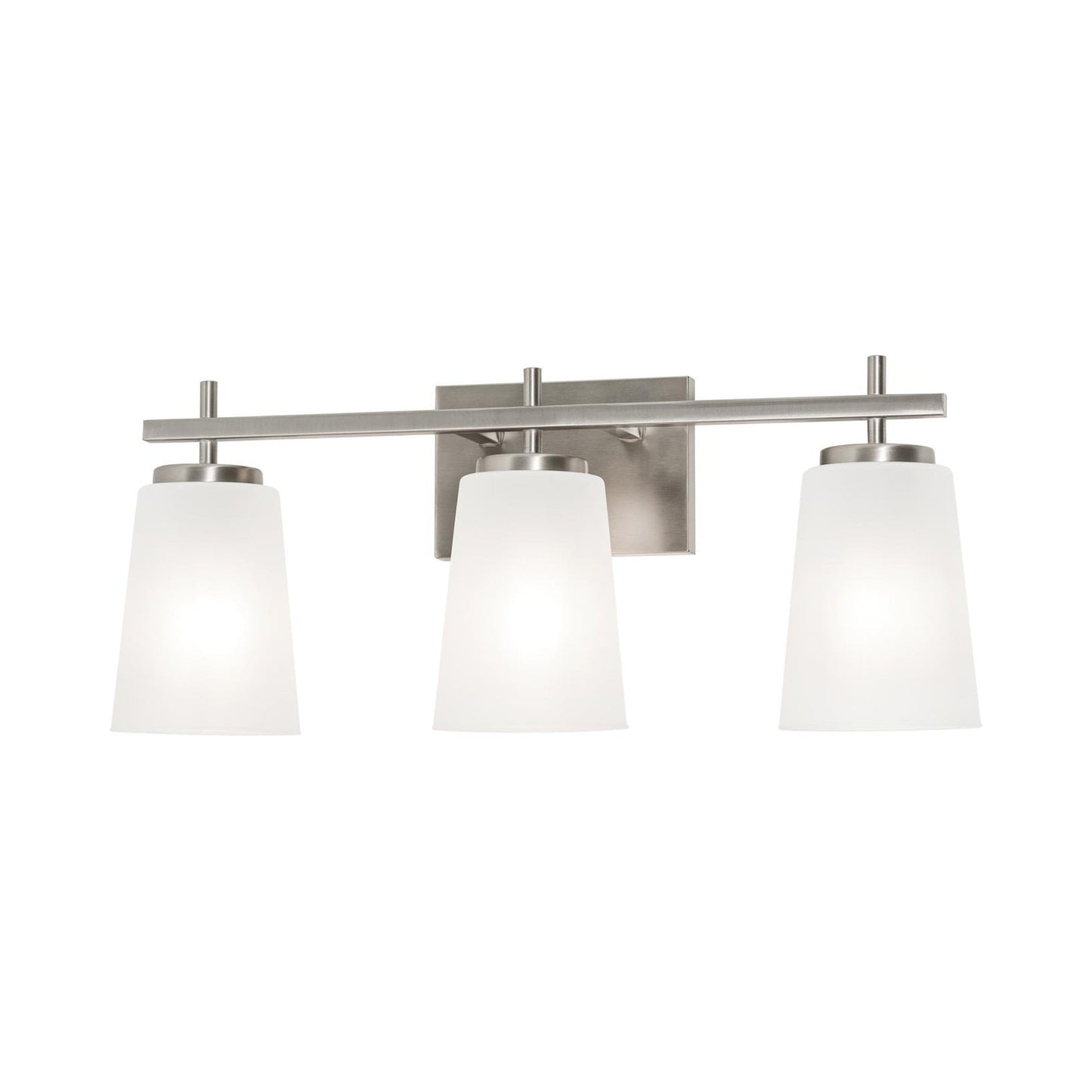 Joanna Bath Vanity Light in Satin Nickel (3-Light).