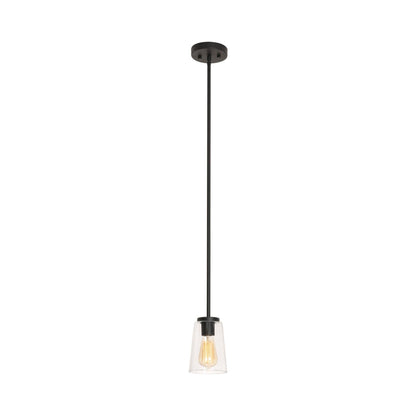Joanna Mini Pendant Light in Textured Black.