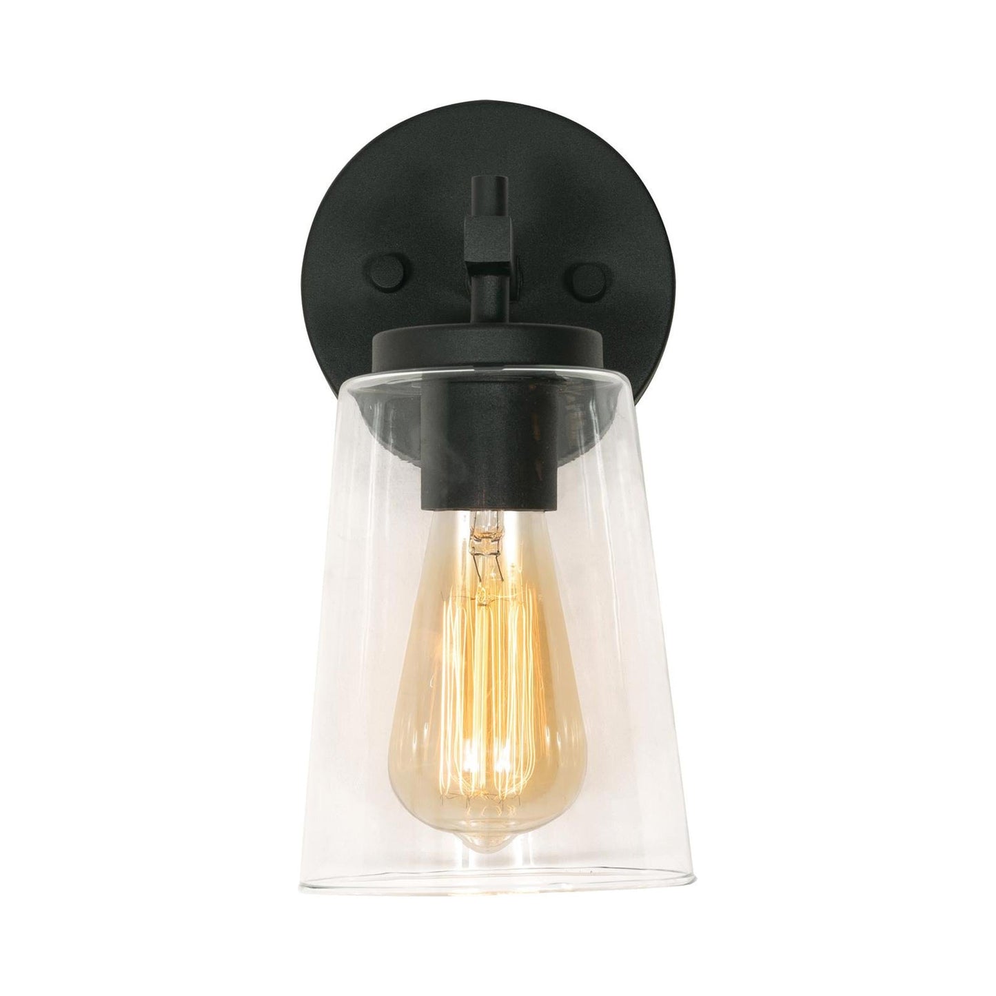 Joanna Wall Light in Textured Black.