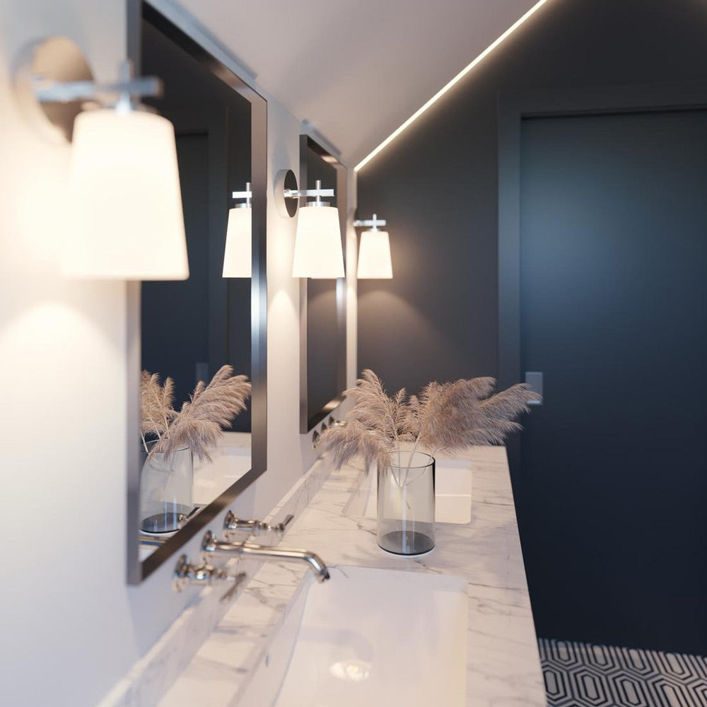 Joanna Wall Light in bathroom.