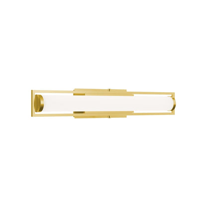 Jordan LED Bath Vanity Light in Light Antique Brass (24-Inch).