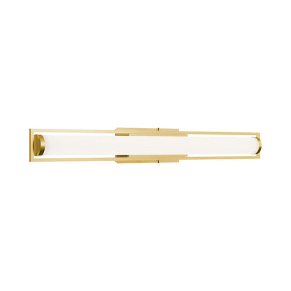 Jordan LED Bath Vanity Light in Light Antique Brass (36-Inch).