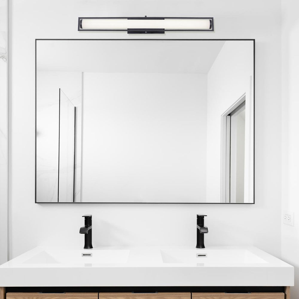 Jordan LED Bath Vanity Light in bathroom.