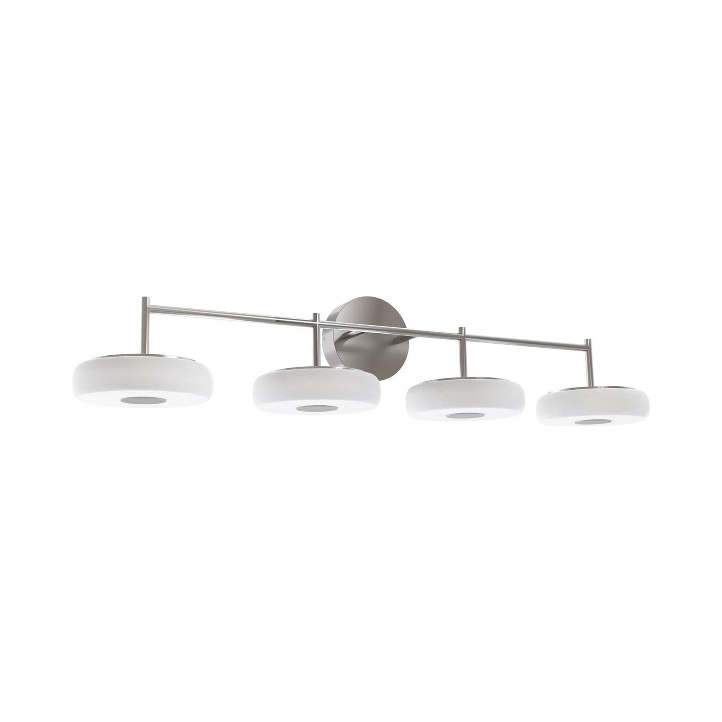 June LED Bath Vanity Light in Satin Nickel (4-Light).