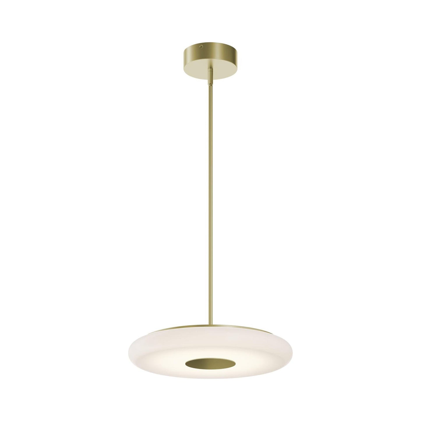 June LED Pendant Light in Light Antique Brass.