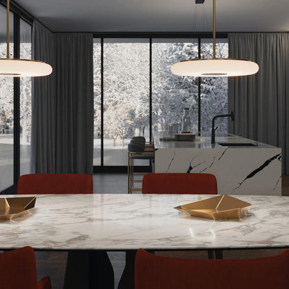 June LED Pendant Light in dining room.