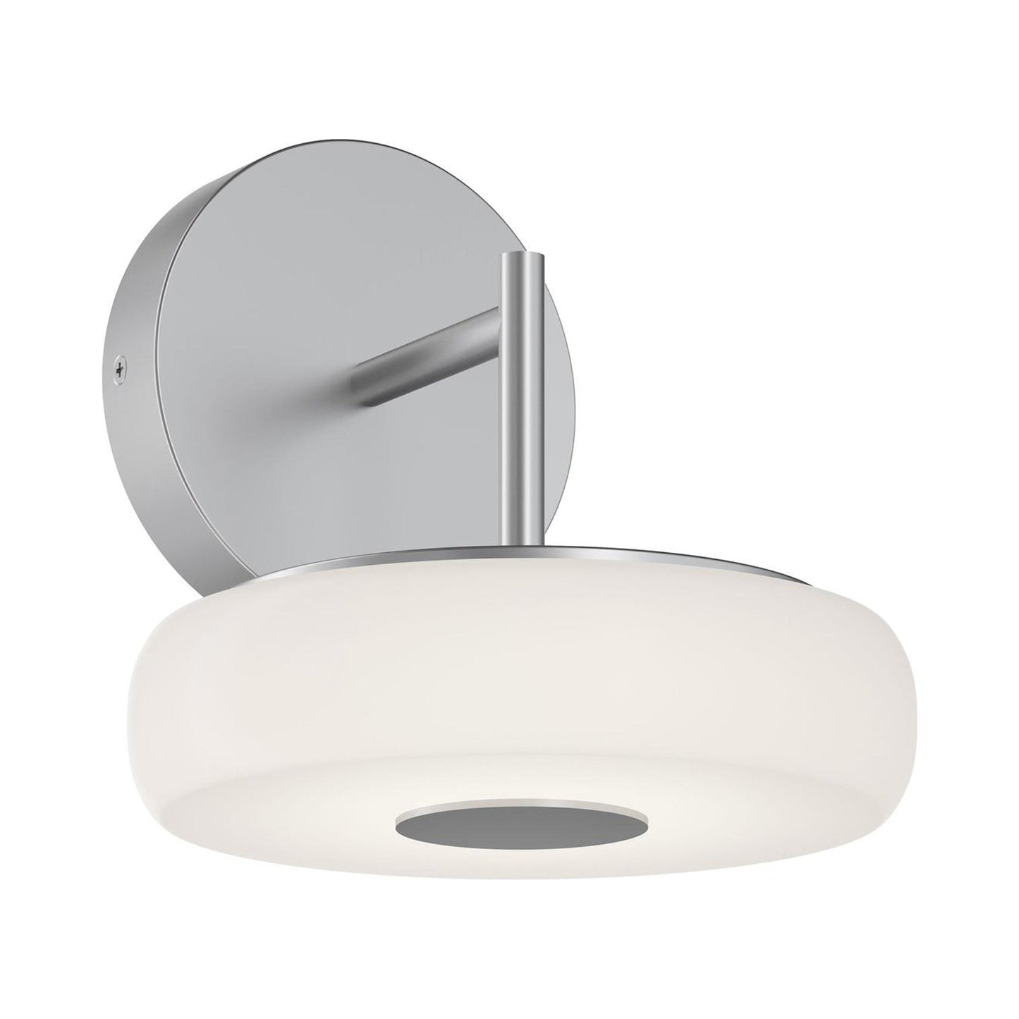 June LED Wall Light in Satin Nickel.