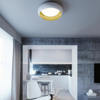Kayce LED Flush Mount Ceiling Light in living room.