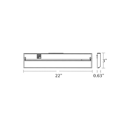 Koren LED Undercabinet Light - line drawing.