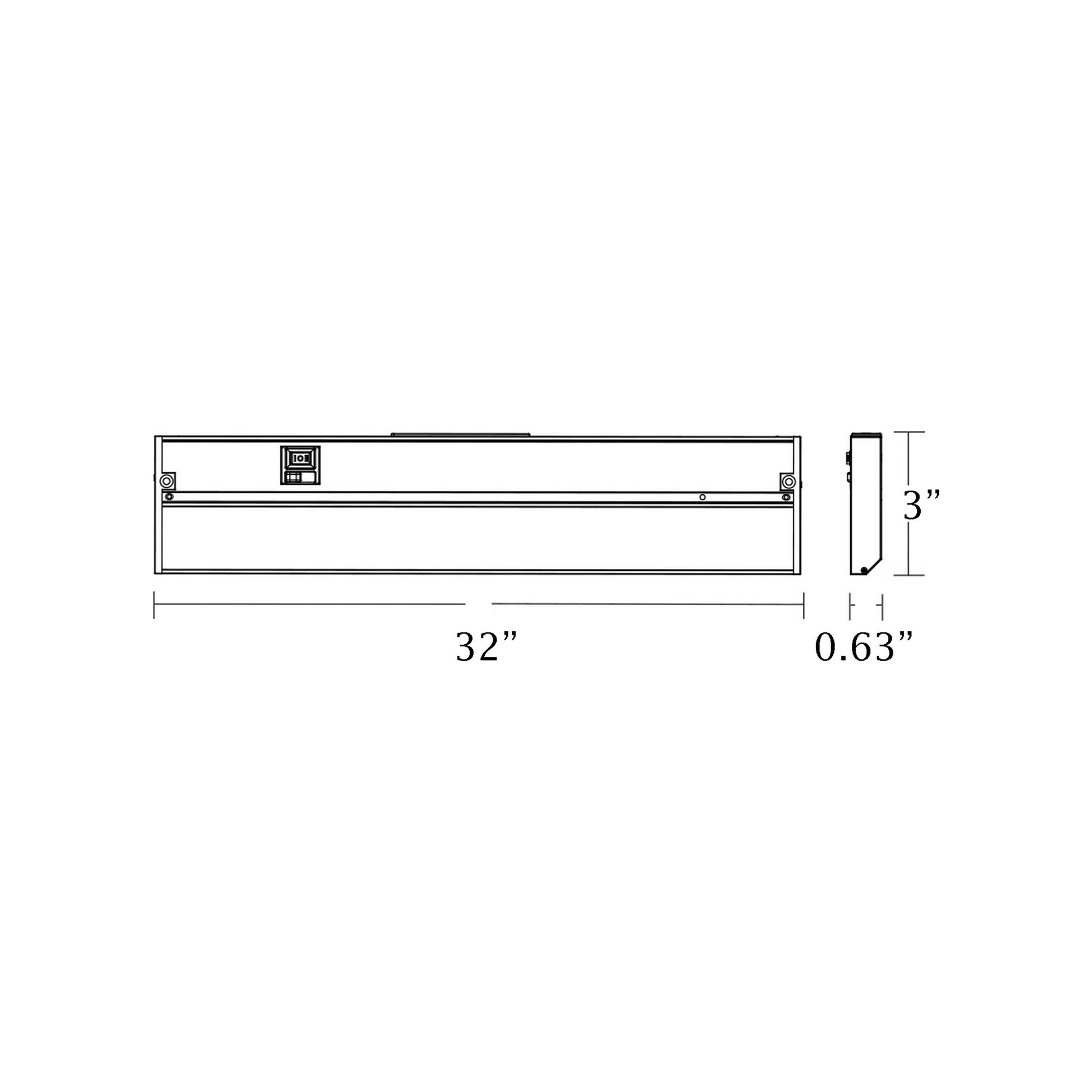 Koren LED Undercabinet Light - line drawing.