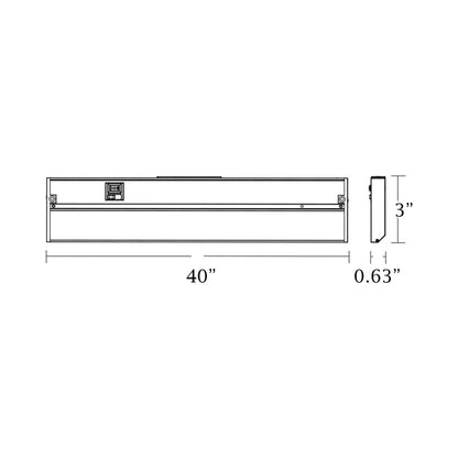 Koren LED Undercabinet Light - line drawing.