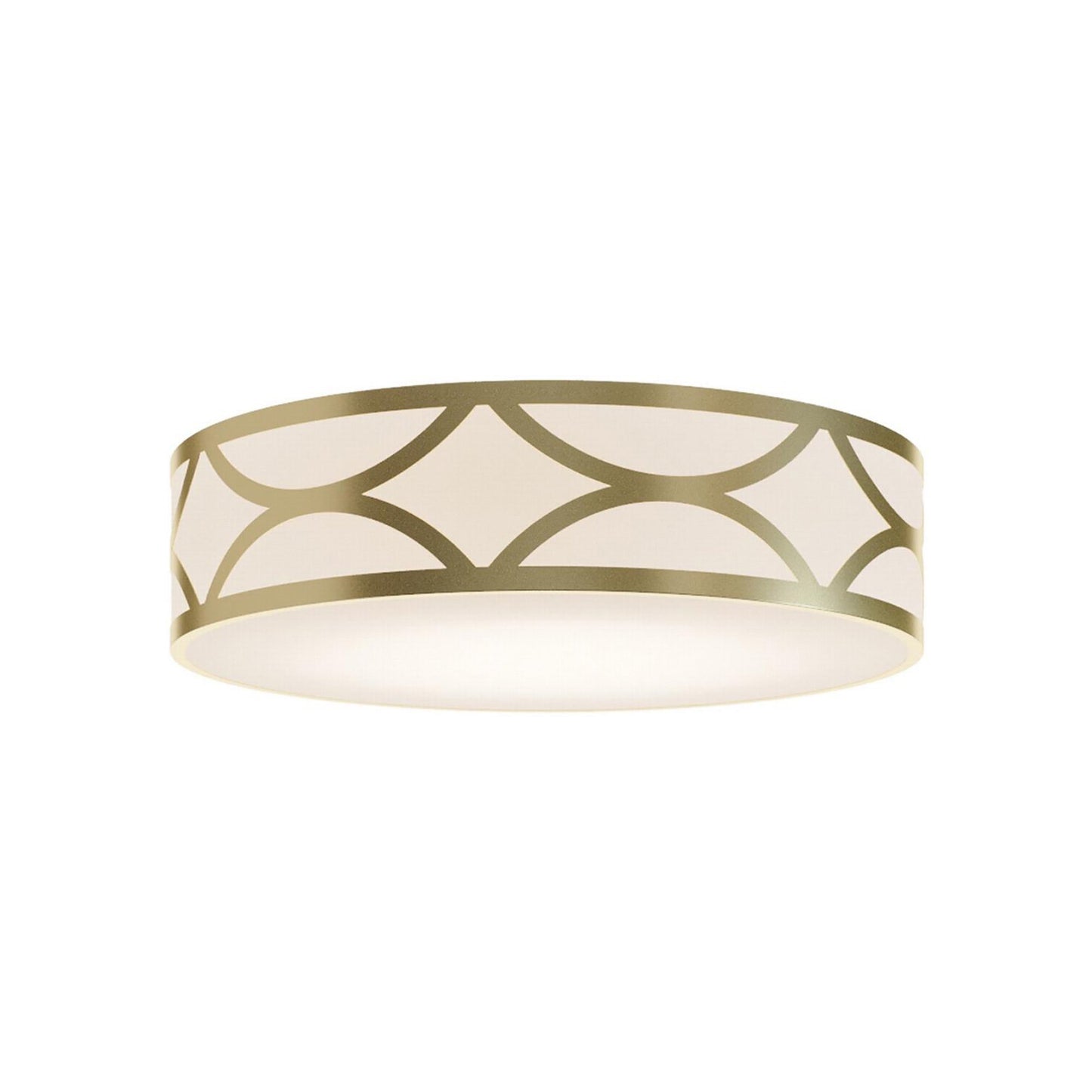 Lake LED Flush Mount Ceiling Light in Gold (24-Inch).