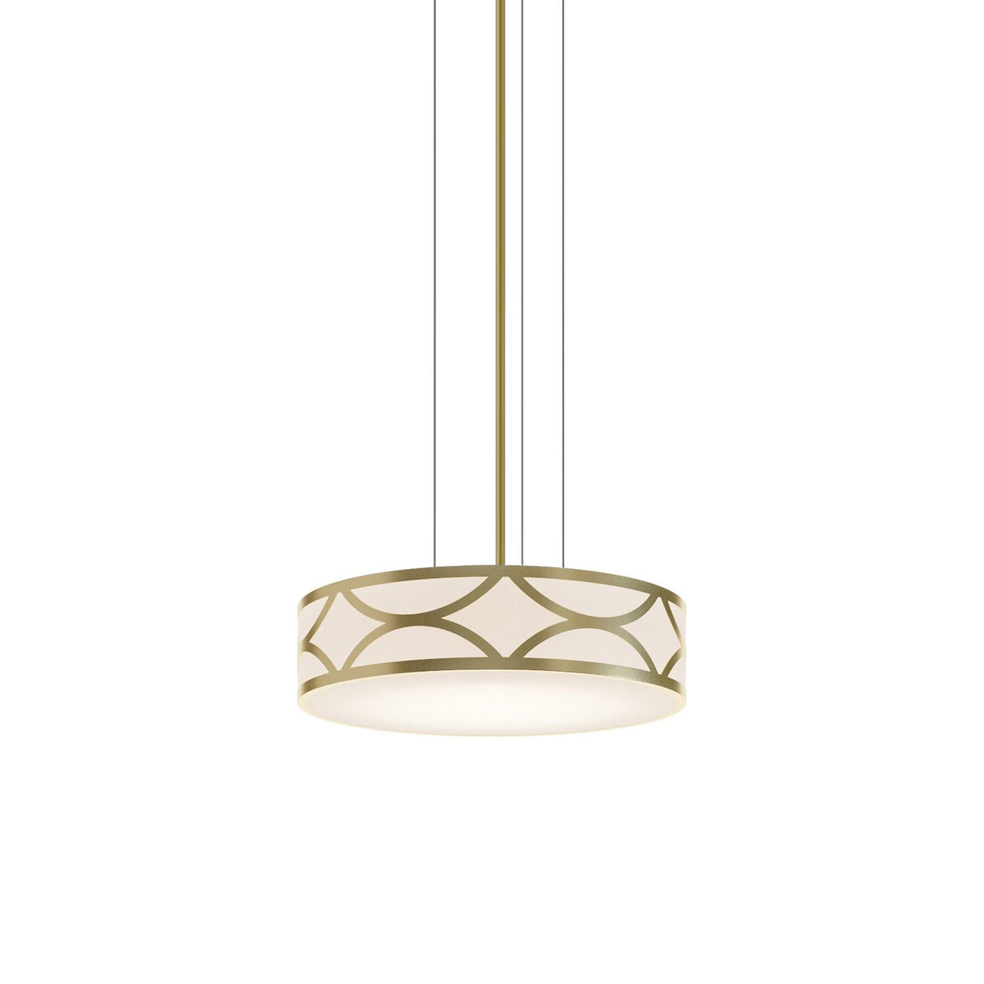 Lake LED Pendant Light in Gold (16-Inch).