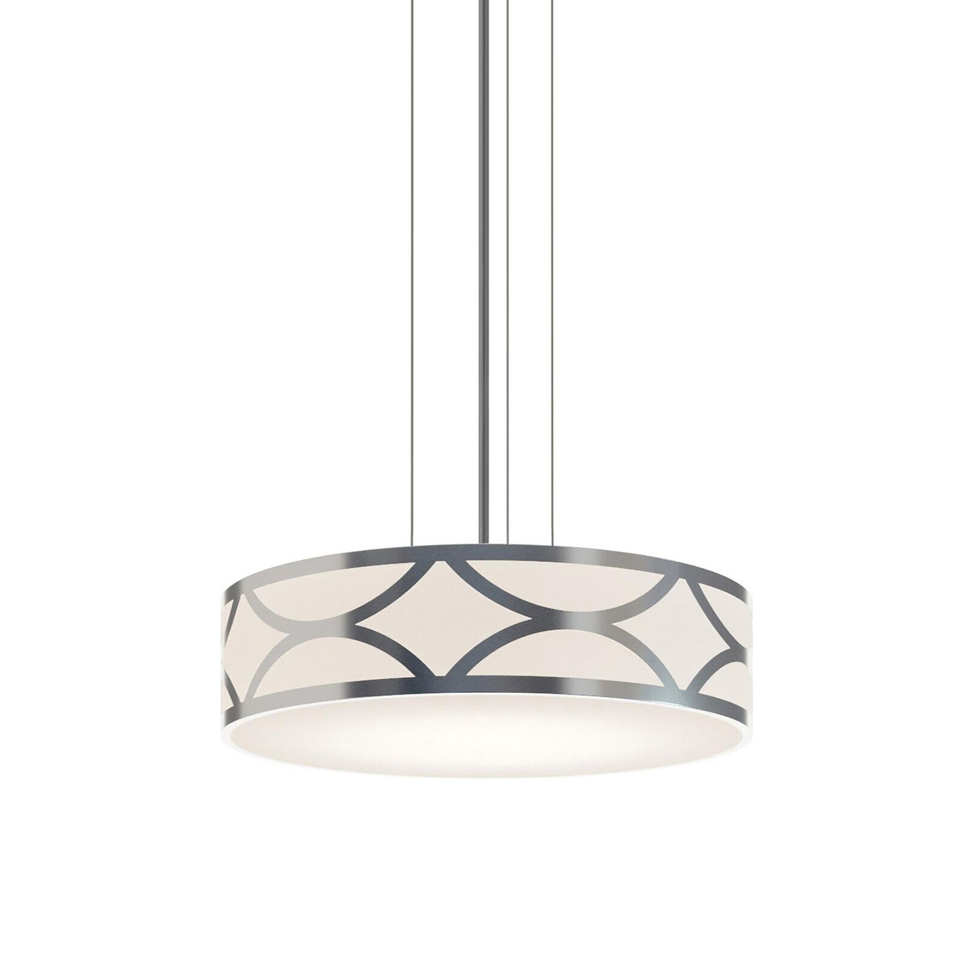 Lake Pendant Light in Painted Nickel (20-Inch).