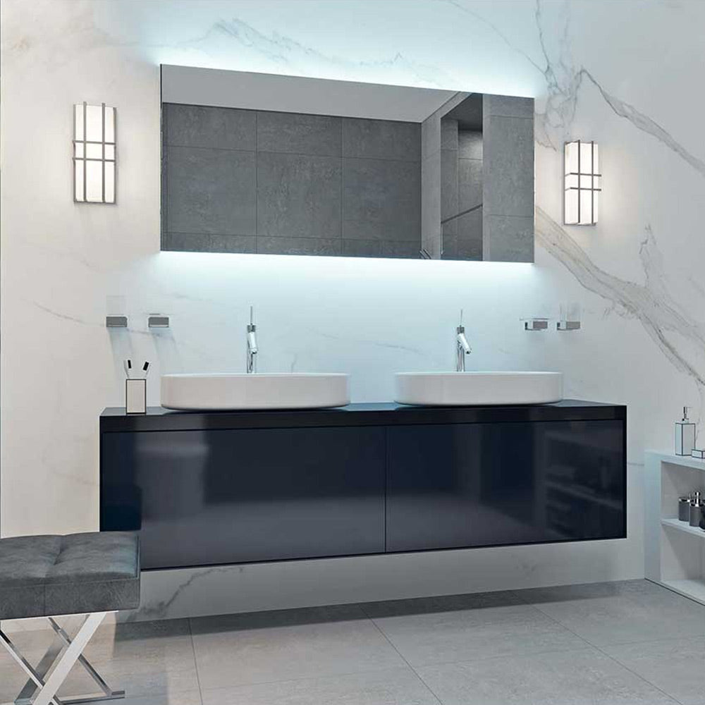 Lambert LED Wall Light in bathroom.