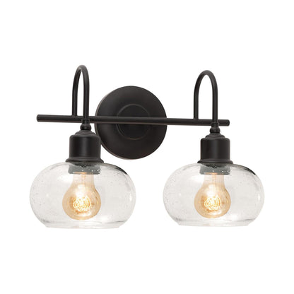 Laney Bath Vanity Light in Black (2-Light).