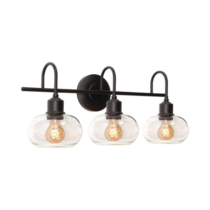 Laney Bath Vanity Light in Black (3-Light).