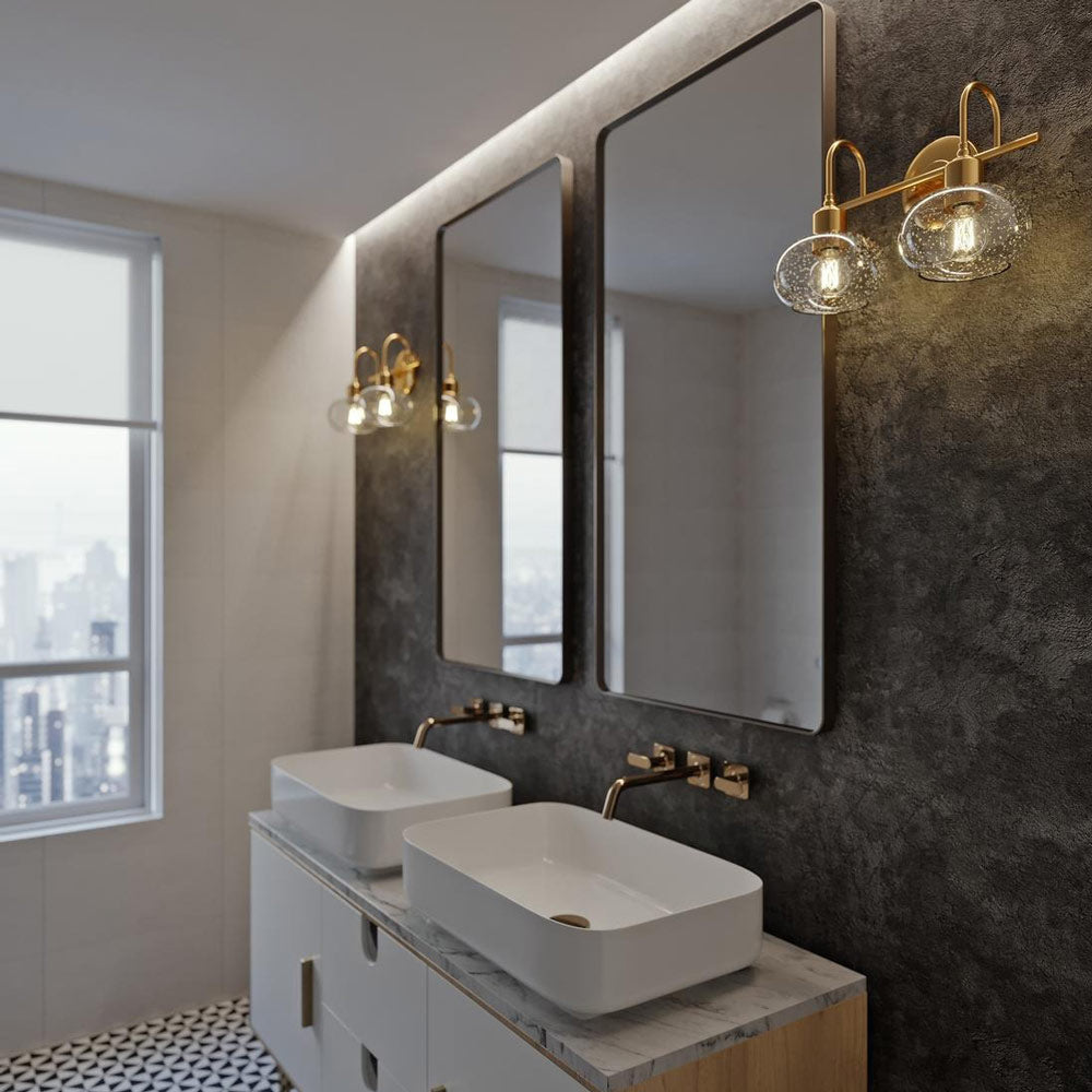 Laney Bath Vanity Light in bathroom.
