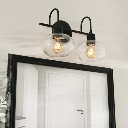 Laney Bath Vanity Light in bathroom.