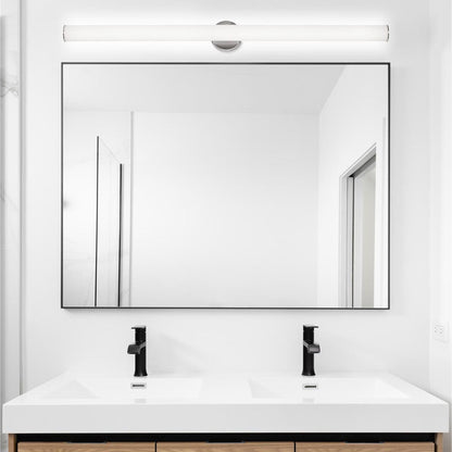 Leia LED Vanity Wall Light in bathroom.