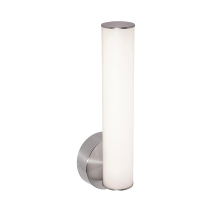 Leia LED Wall Light in Satin Nickel.