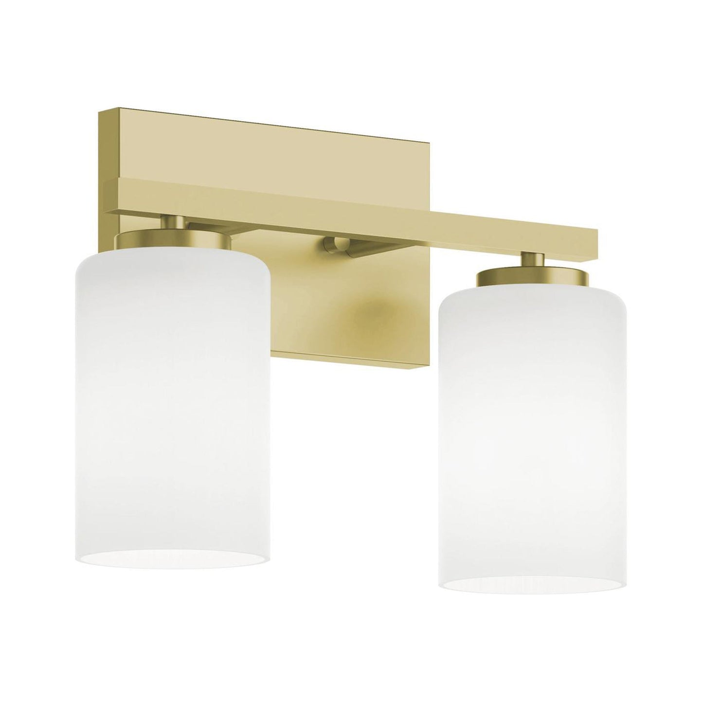 Leo Bath Vanity Light in Light Antique Brass (2-Light).