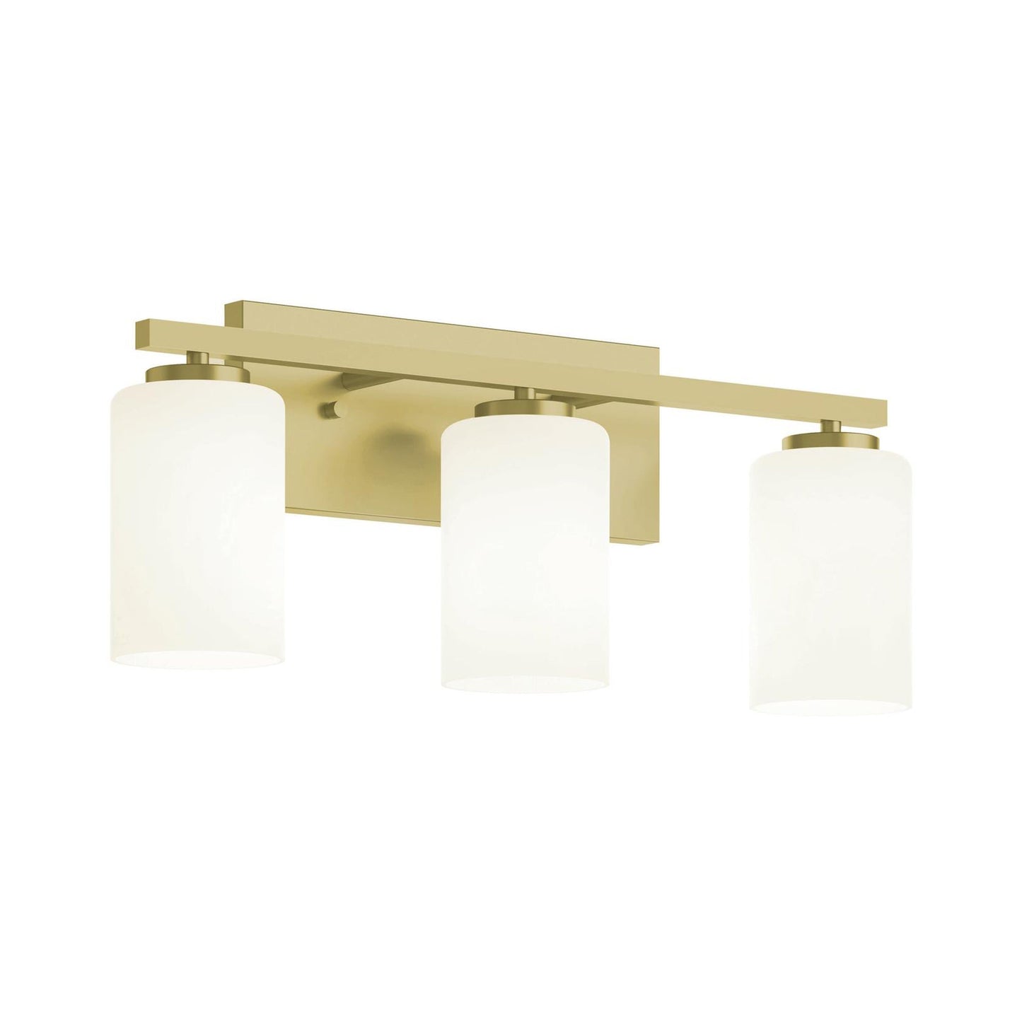 Leo Bath Vanity Light in Light Antique Brass (3-Light).