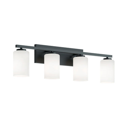 Leo Bath Vanity Light in Black (4-Light).