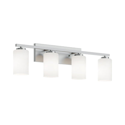 Leo Bath Vanity Light in Satin Nickel (4-Light).