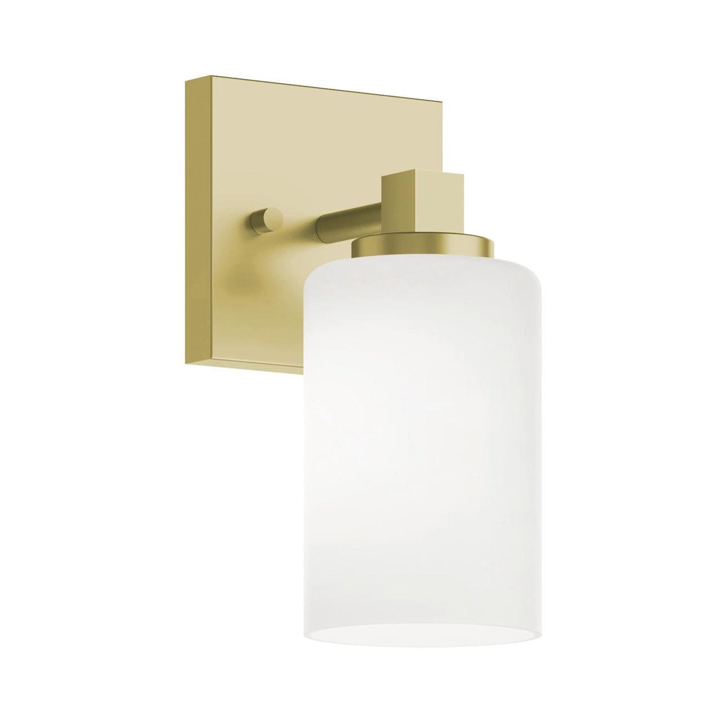 Leo Bath Wall Light in Light Antique Brass.