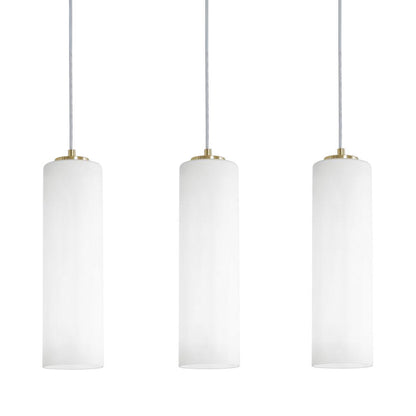 Leo Linear Pendant Light in Light Antique Brass (3-Light/12-Inch).