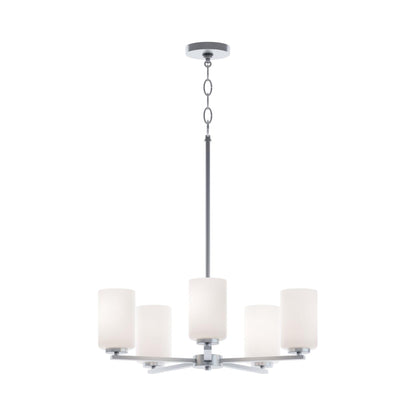 Leo Pendant Light in Satin Nickel.