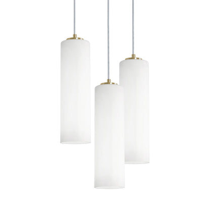 Leo Round Pendant Light in Light Antique Brass (3-Light).