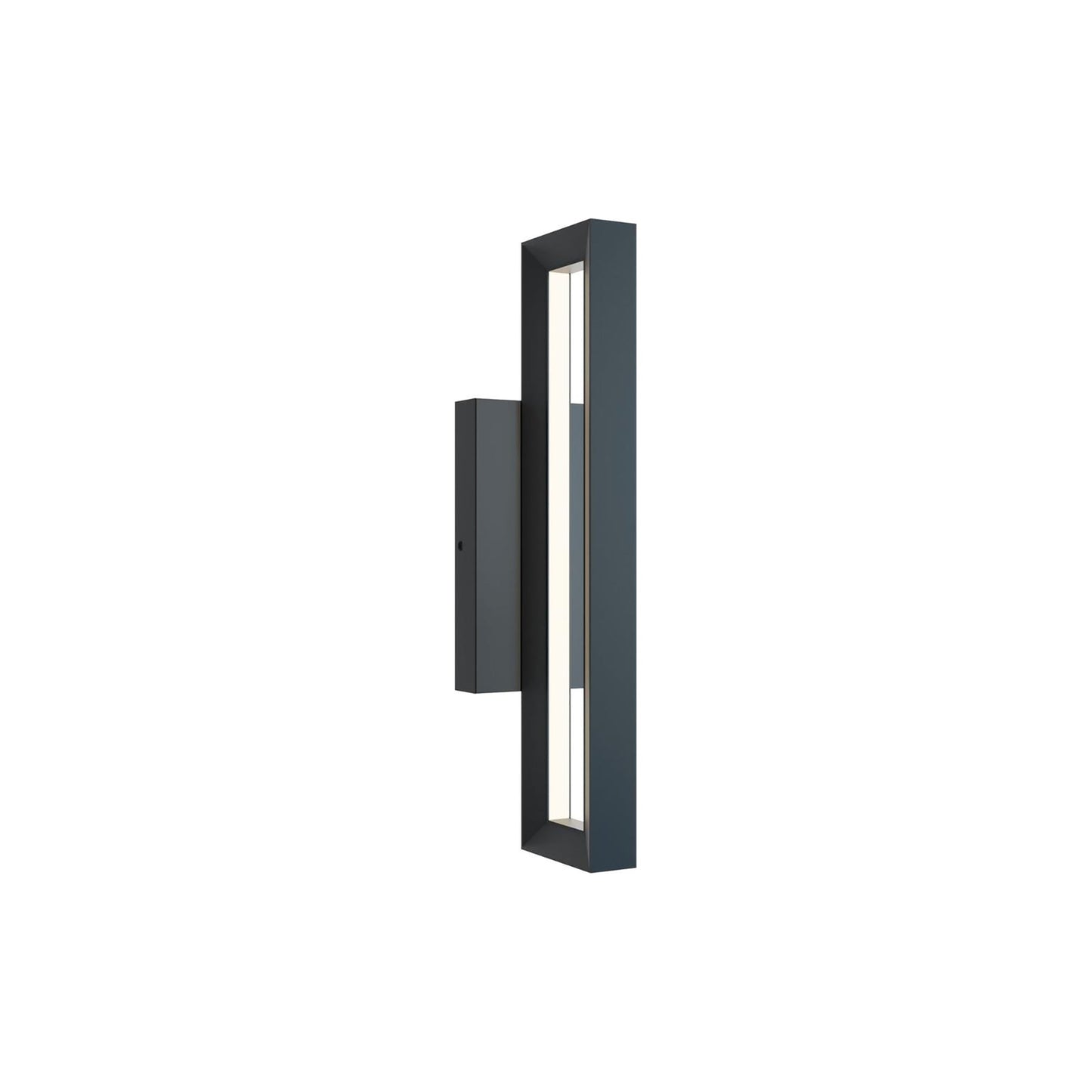 Liam Outdoor LED Wall Light in Black (18-Inch).