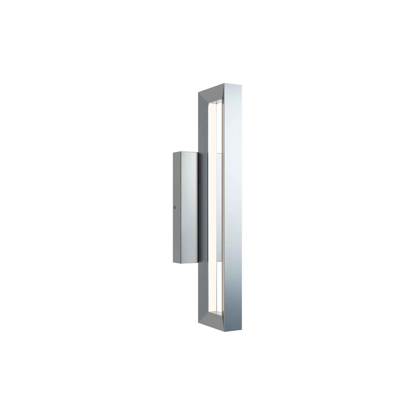 Liam Outdoor LED Wall Light in Painted Nickel (18-Inch).
