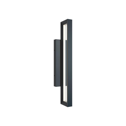Liam Outdoor LED Wall Light in Black (24-Inch).