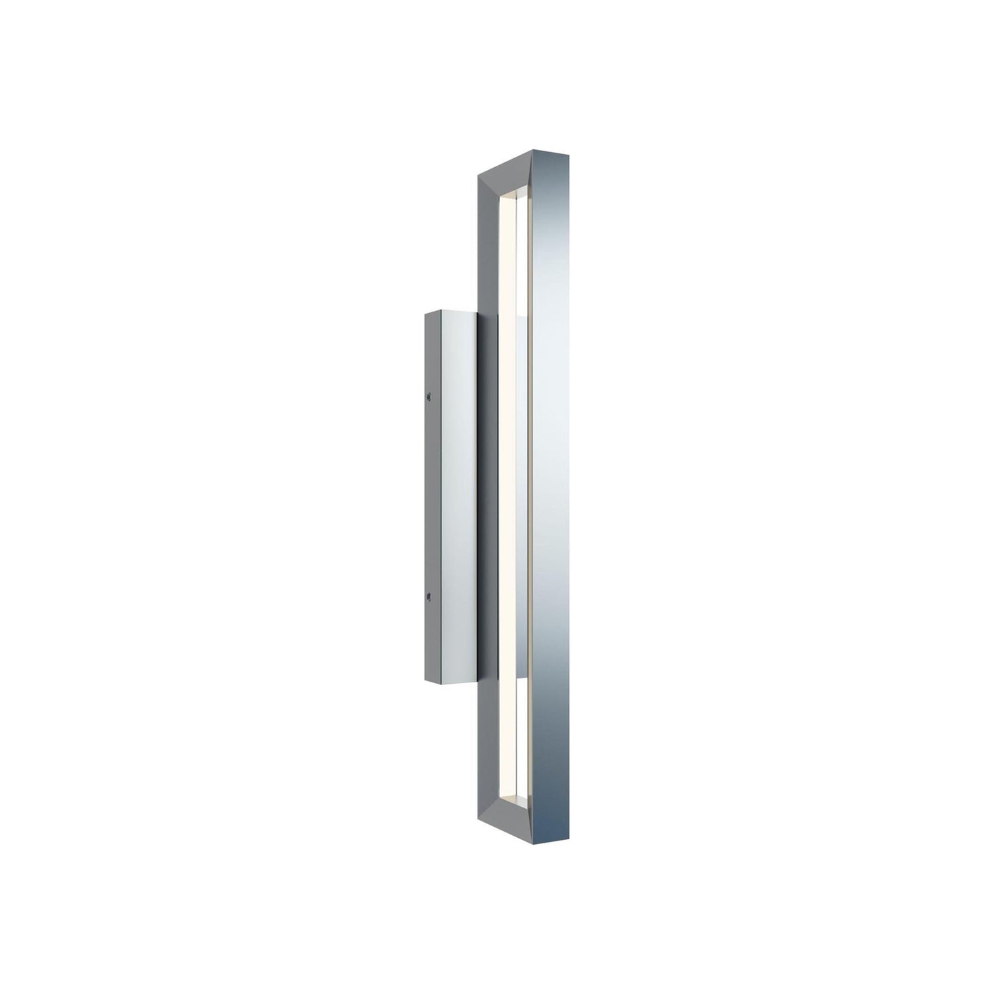 Liam Outdoor LED Wall Light in Painted Nickel (24-Inch).
