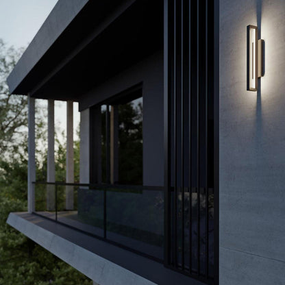 Liam Outdoor LED Wall Light in Outside Area.