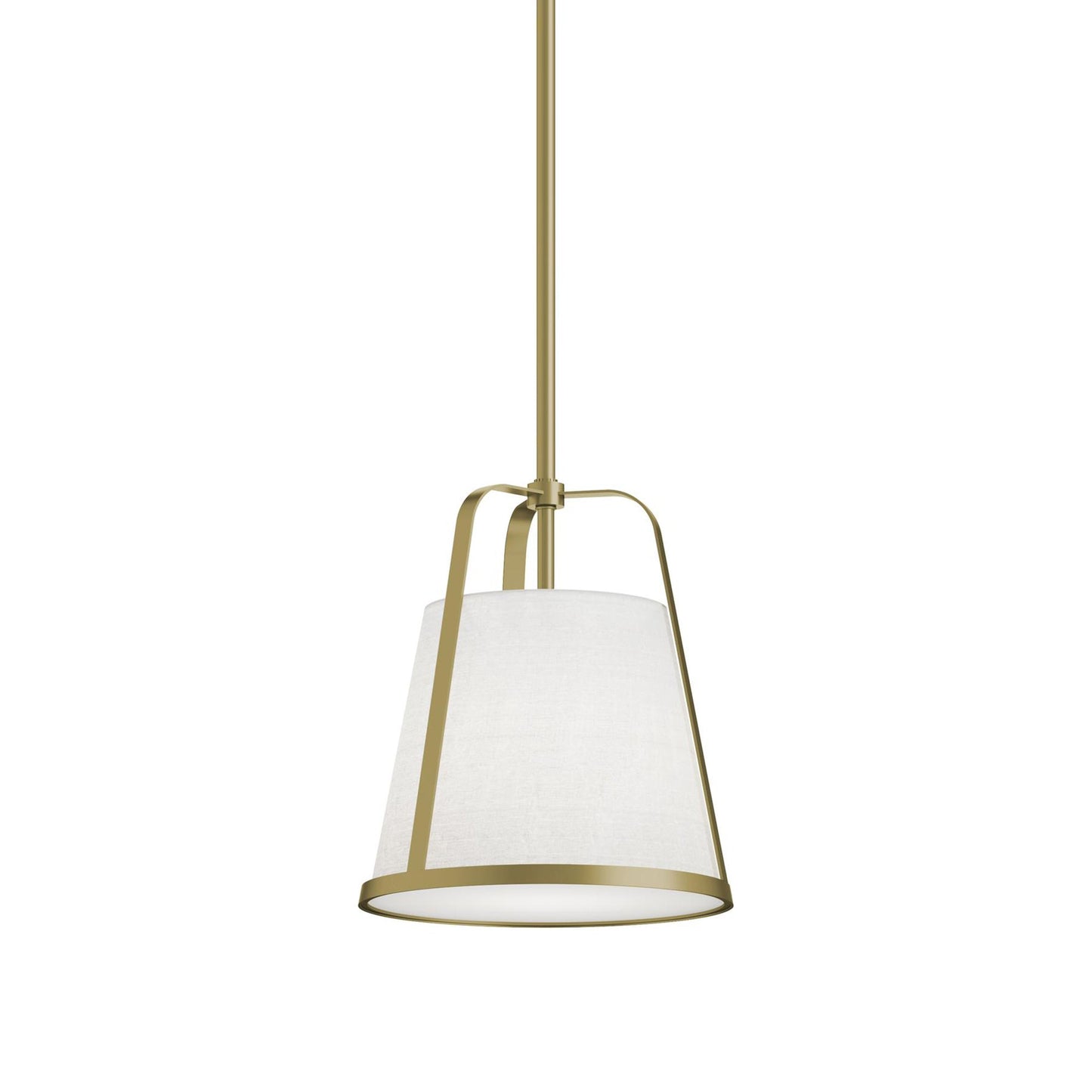 Lizzette Pendant Light in Light Antique Brass (10-Inch).