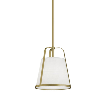 Lizzette Pendant Light in Light Antique Brass (10-Inch).